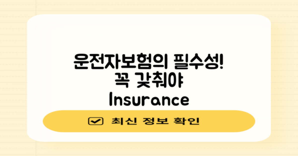 운전자보험의 필수성 발견