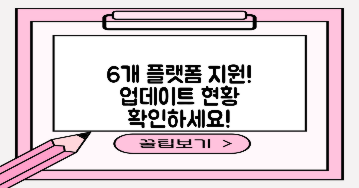 6개 플랫폼 지원 현황