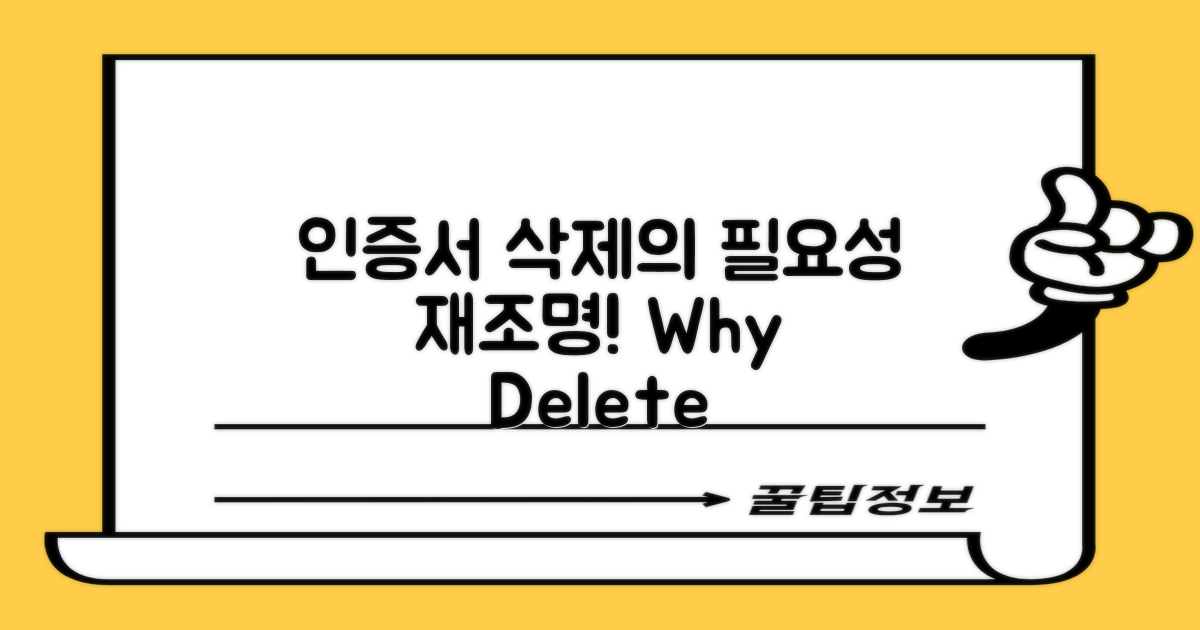 인증서 삭제 필요성 재조명