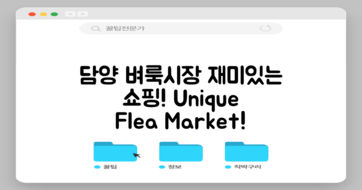 담양 벼룩시장 개요