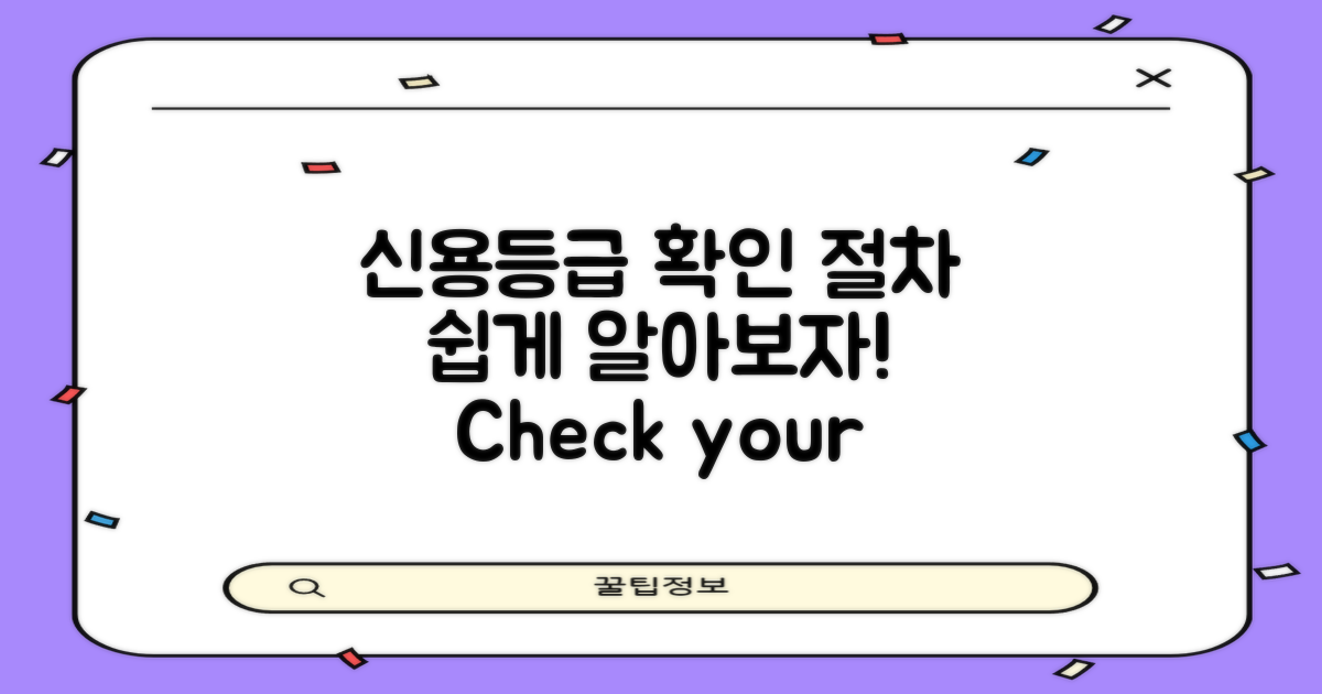 신용등급 확인 절차