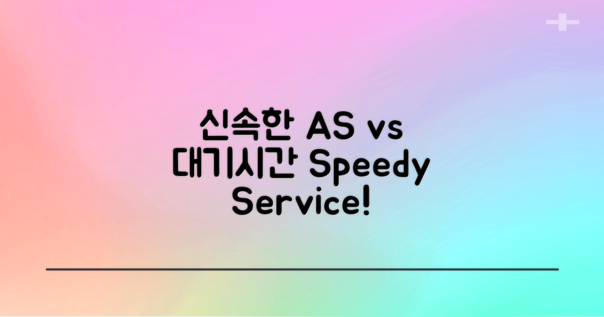 신속한 A/S vs 대기 시간