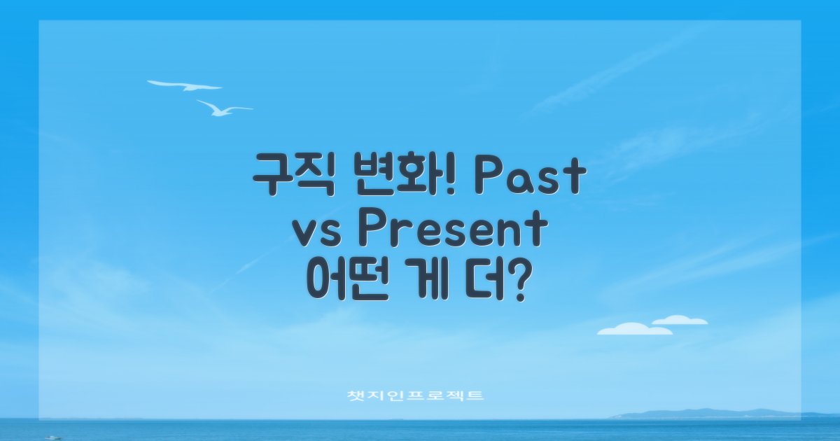 과거 구직 vs 현재 구직