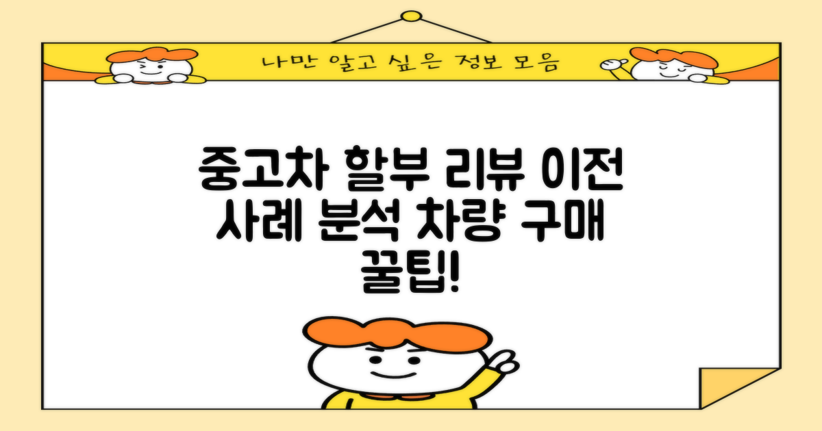 과거 중고차 할부 사례 검토
