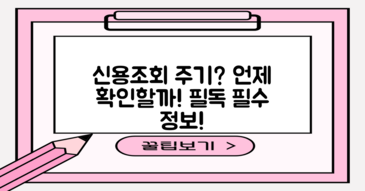 신용조회 주기는 언제일까?