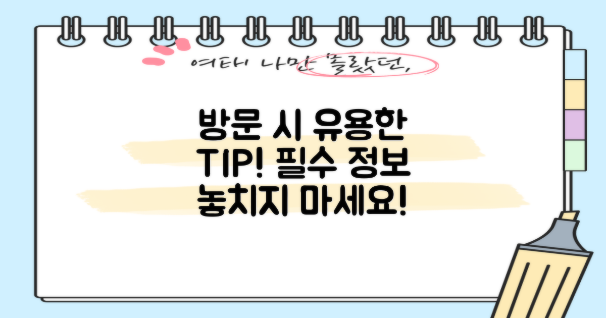 방문 시 유용한 팁