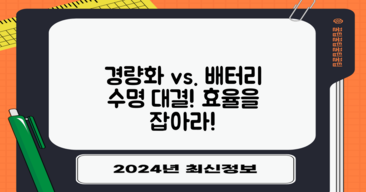 경량화 vs 배터리 수명 논의