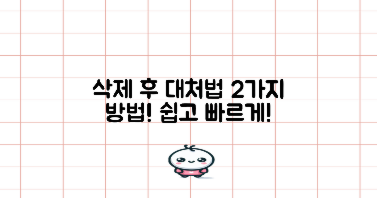 2가지 삭제 후 처리 방법
