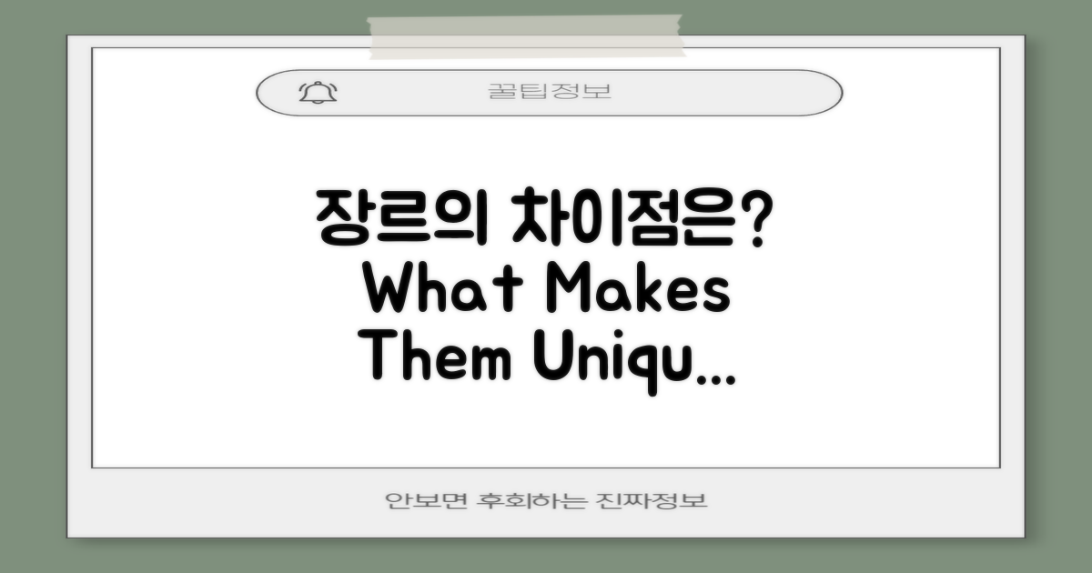 다른 장르와 차이점은?