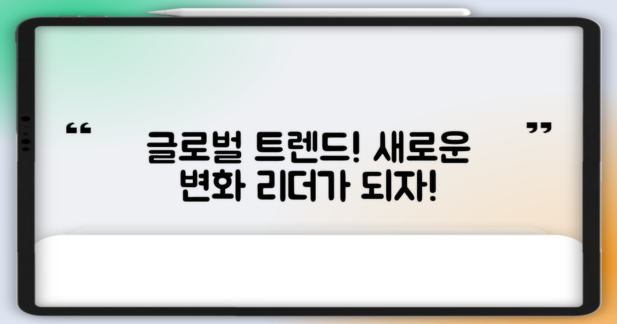 글로벌 트렌드 반영