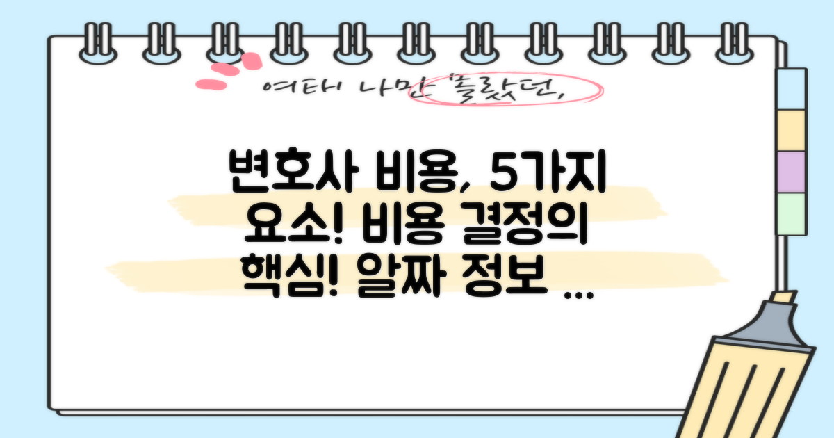 5가지 변호사 비용 요소